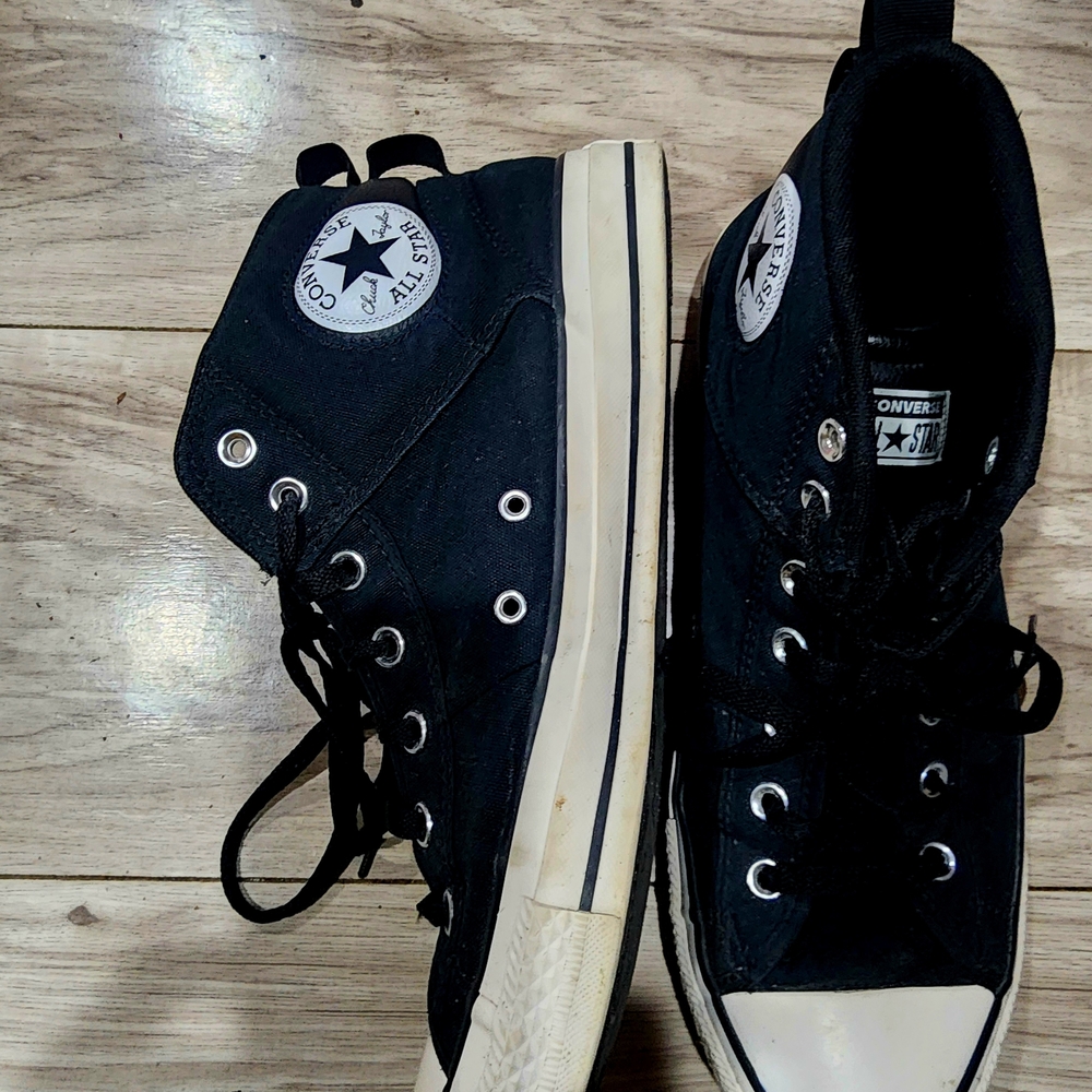 Converse Black and White High-Tops